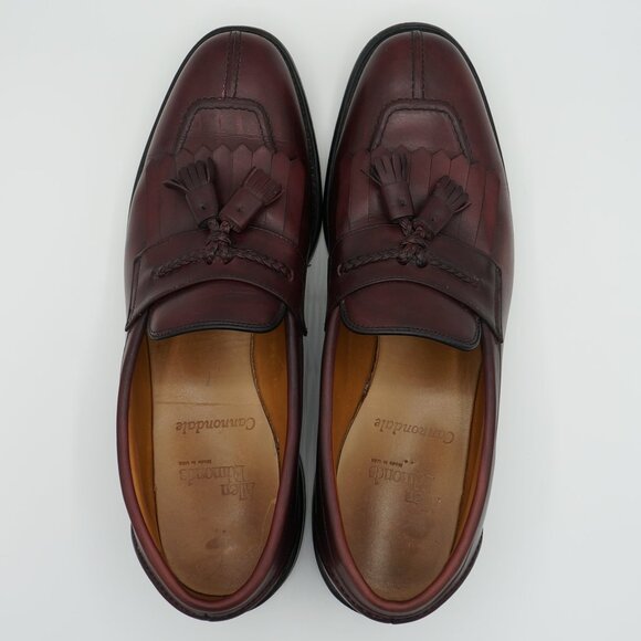 Allen Edmonds Cannondale Burgandy Tassel Kiltie Loafers Men\'s Size 10.5 B main image 6